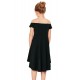 Black All The Rage Skater Dress for Little Girls