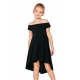 Black All The Rage Skater Dress for Little Girls