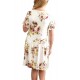 White Girls Floral Print Dress