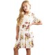 White Girls Floral Print Dress