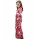 Rosy Floral Maxi Dress for Girls