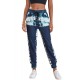 Tie-dyed Print Elastic Waist Jogger