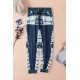 Tie-dyed Print Elastic Waist Jogger