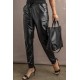 Rock and Roll Faux Leather Joggers