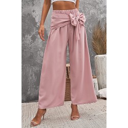 Tie Knot Wide Leg Pants