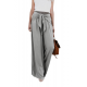 Gray Tie Knot Wide Leg Pants