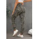 Leopard Print High Waist Slim-fit Pants