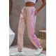 Purple Stripe Sequin Jogger Pants