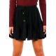 Black Korean High Waist Tutu Pleated Mini Skirt