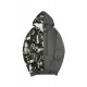 Gray Camo Colorblock Men's Hoodie with Kangaroo Pocket