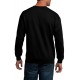 Black Graphic Letter Print Crew Neck Men's Pullover Sweatshirt