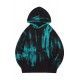 Tie-dyed Print Kangaroo Pocket Men's Hoodie