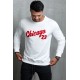 Letter Print Crew Neck Men's Pullover Sweatshirt