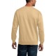 Khaki BOSTON Letters Print Crew Neck Men's Pullover Sweatshirt