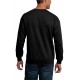 Black BOSTON Letters Print Crew Neck Men's Pullover Sweatshirt