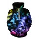 Men 3D Print Pullover Hoodie