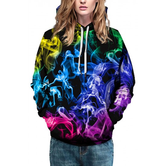 Men 3D Print Pullover Hoodie