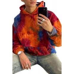 Tie-dye Pullover Mens Hoodie