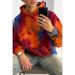 Tie-dye Pullover Mens Hoodie