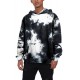 Tie-dyed Kangaroo Pocket Loose Men's Hoodie