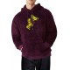 Graphic Print Kangaroo Pocket Men's Plush Hoodie