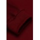 Burgundy Long Sleeve Pullover Men Hoodie