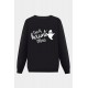 Halloween Letter Ghost Print Crew Neck Men's Sweatshirt