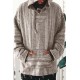 Men's Knitted Kangaroo Pocket Hooded Coat