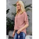 Pink Charismatic Drape Blouse