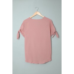 Pink Charismatic Drape Blouse