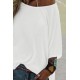 White Crew Neck Short Sleeve Loose Tee