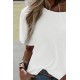 White Crew Neck Short Sleeve Loose Tee