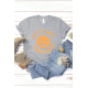 Gray LET'S GET SMASHED Pumpkin Face Graphic Tee